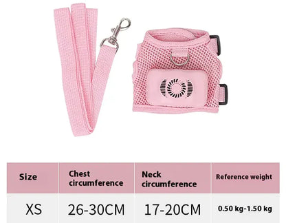 Pets Dog Vest Chest Strap Harness Air Conditioner Cooling And Breathable With Air Conditioner Pet Products